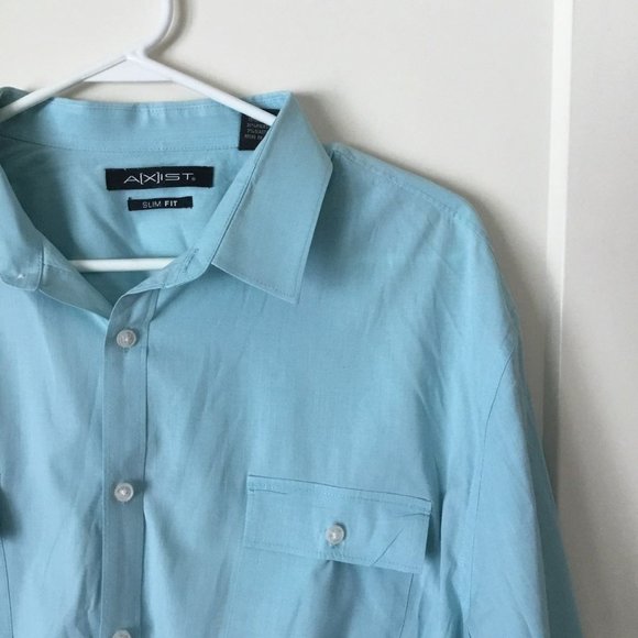 Men's Axist Slim Fit Dress Shirt size XXL - Picture 3 of 6